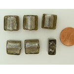 perle carre 12mm gris FA
