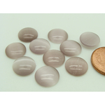 cabochon oeil de chat r10 violet clair verre