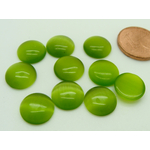 cabochon oeil de chat r10 olive vert