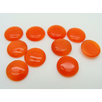 cabochon oeil de chat r10 orange fonce