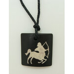 Pend-bois-sagittaire pendentif bois zodiaque