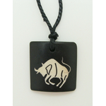 Pend-bois-taureau pendentif bois zodiaque