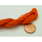 fil polyester cire 1mm orange torsade