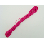 fil polyester cire 1mm rose fonce