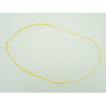 collier nylon 1mm plat jaune