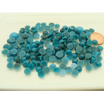 cabochons bleus ronds cab-lot27