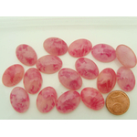 cabochons roses ovales cab-lot28