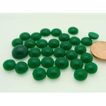 cabochons verts ronds cab-lot32