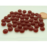 cabochons rouges ronds cab-lot40