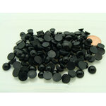 cabochons noirs ronds cab-lot42