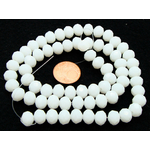 perle abacus 8mm blanche