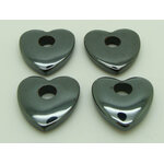 pendentifs coeurs hematite PIER101