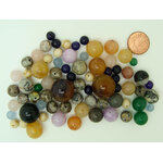 lot de perles pierre rondes PIER-LOT01