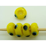 perles rondelles verre jaune oeil PV-lamp-73