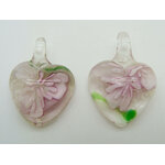 pendentif fleur rose Pend-284-rose