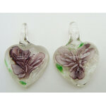 pendentif fleur violet Pend-284-violet