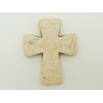 pendentif croix creme PIER106