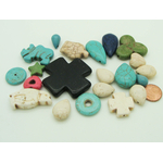 perles turquoises synthetique PIER-75g-lot01