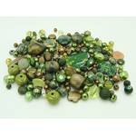perle verte acrylique mix formes et couleurs acry-75g-vert