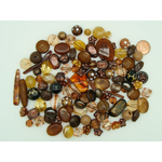 perle marron mix couleurs formes acry-75g-marron