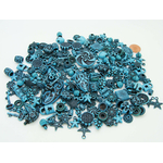 acry-75g-turquoiqe-fonce perle bleu acrylique breloque
