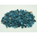acry-75g-turquoiqe-fonce perle bleu mix