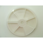 casier rangement roue 6 blanc