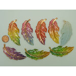 pendentif acrylique plume mix