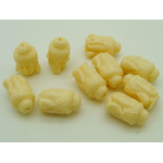 perle acrylique tete ecru
