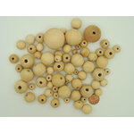 PB-75g-rond perle bois 75 grammes rondes