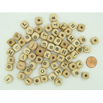 PB-lot01 perle bois lettre cube