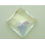 pendentif losange facette transp verre