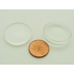 cabochon verre 25mm transparent