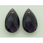 breloque violet fonce verre goutte VS-goutte22mm
