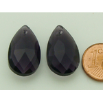 breloque goutte verre violet fonce verre VS-goutte22mm