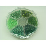perle rocaille roue verte