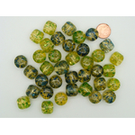 RES-lot-17 perle acrylique vert mix