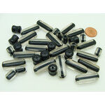 perle acrylique tube noir RES-lot-24