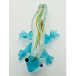 pendentif lezard mini bleu verre lampwork Pend-390-1