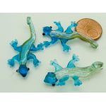 pendentif lezard mini bleu verre Pend-390-1