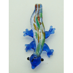 pendentif lezard mini bleu fonce verre lampwork Pend-390-2