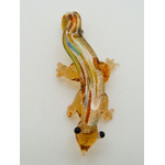 pendentif lezard mini marron verre lampwork Pend-390-3