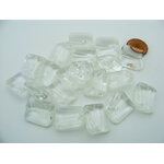 perle verre transparent 17x15