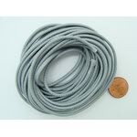fil polyester 2mm gris cordon