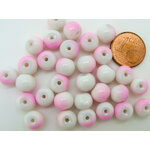 perle 8mm blanc rose verre PV-peint-31