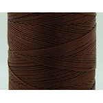 fil polyester 08 tresse bobine marron fonce cordon