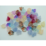 perle verre fleur 11x7