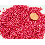 perle rocaille opaque 2mm rose framboise verre
