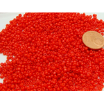 perle rocaille opaque 2mm rouge verre