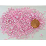 perle rocaille mix rose